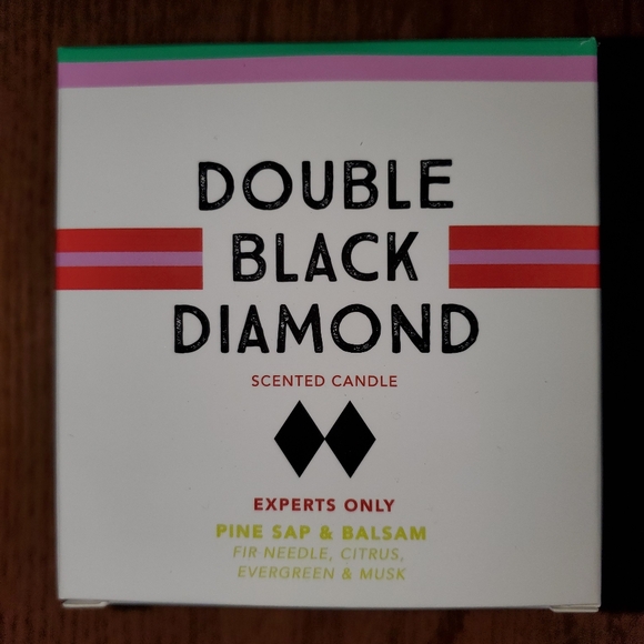 NIB Double Black Diamond Scented Candle Pine Sap & Balsam - Picture 2 of 5